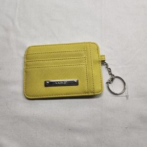 Nine West Credit Card License Holder Key Chain NWOT Yellow